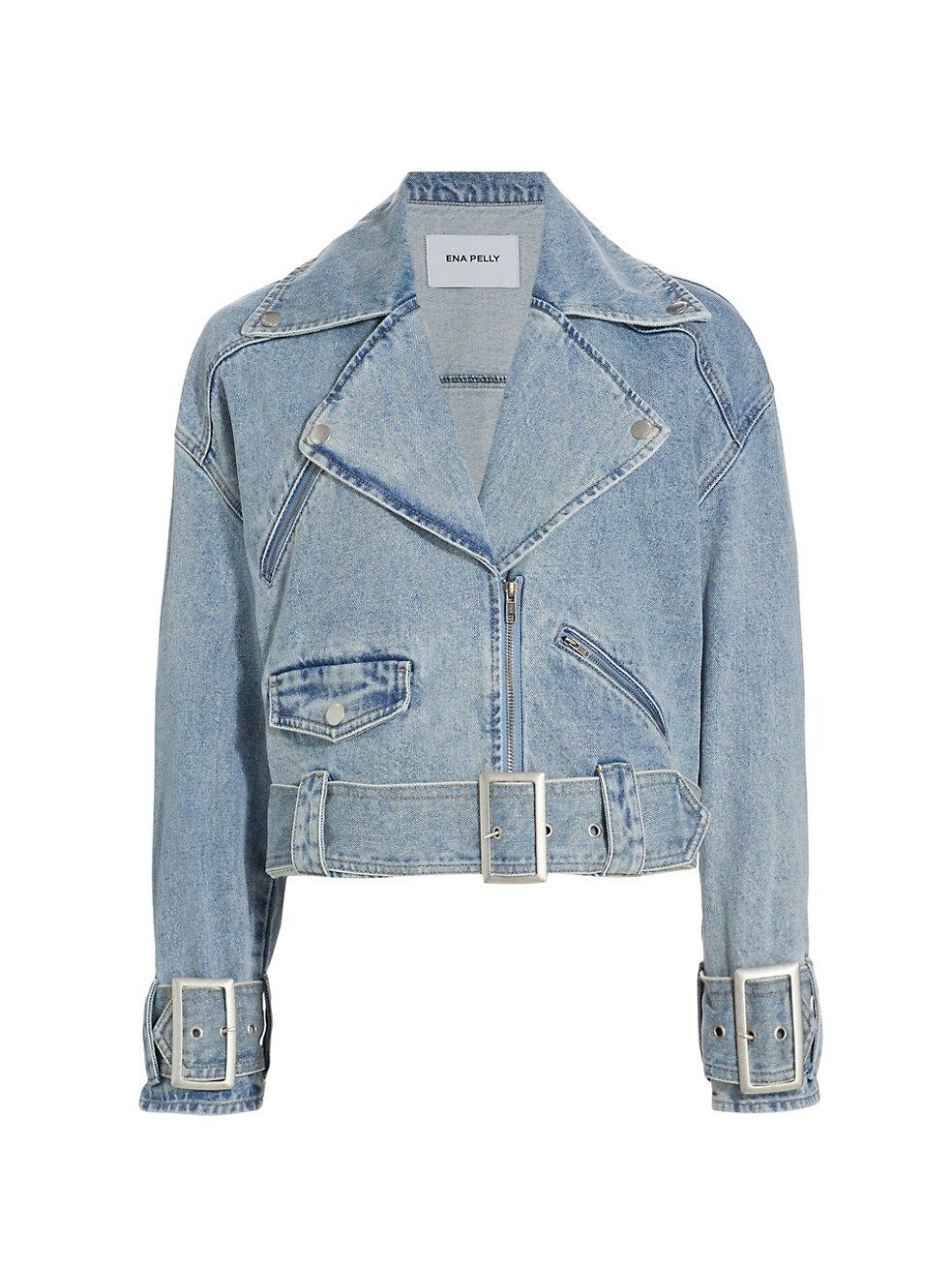 Kiera Denim Biker Jacket | Saks Fifth Avenue