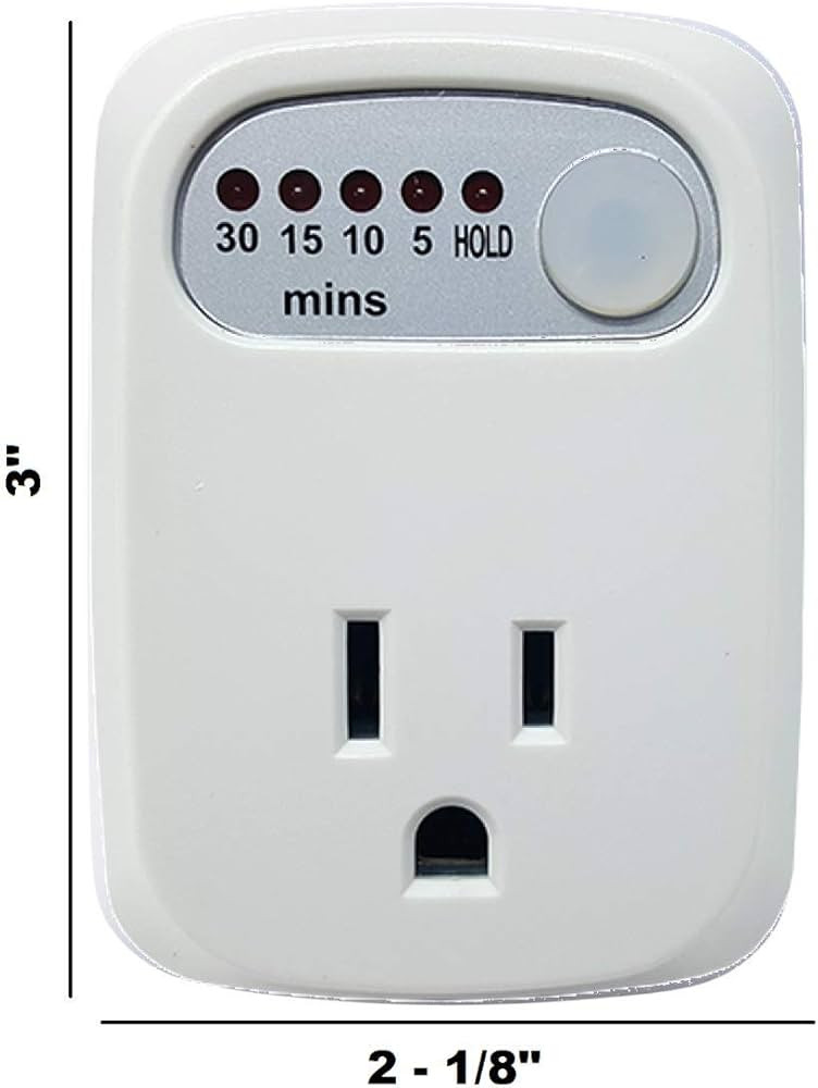 Safety Timer - Single Outlet, 30-15-10-5 Minutes, Auto Shut-Off by SimpleTouch | Amazon (US)