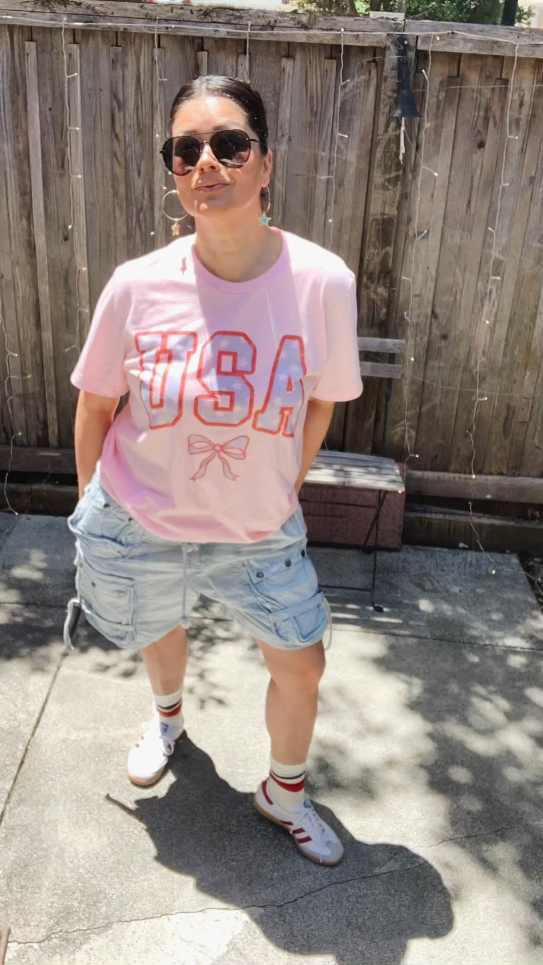 Graphic tee is Mountain Moverz use Ali20 for 20% Off entire site!
Wearing a small in the shorts
3 in adidas
Large in tee


#LTKOver40 #LTKActive #LTKParties