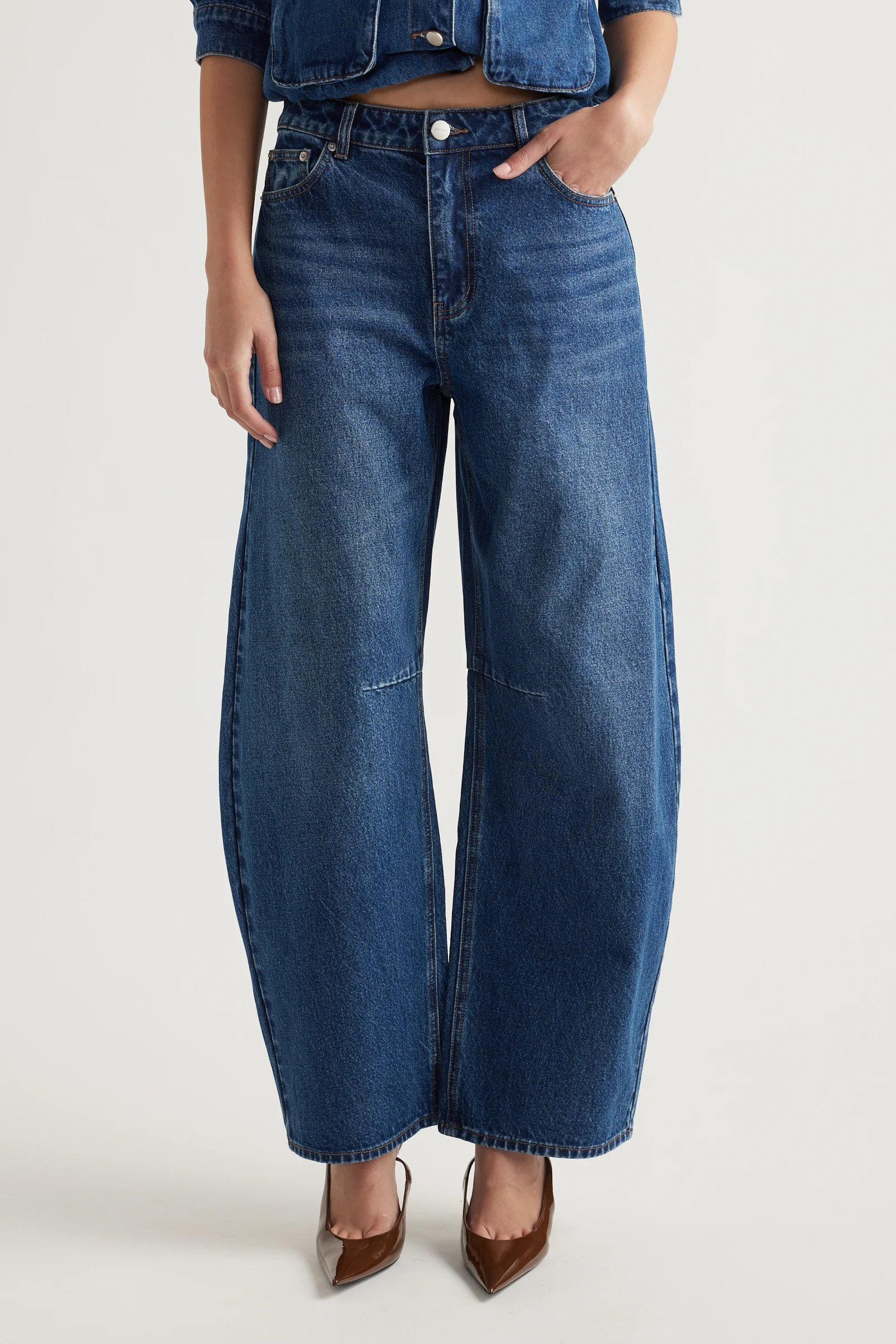 Amari Horseshoe Jeans - Indigo | DECJUBA
