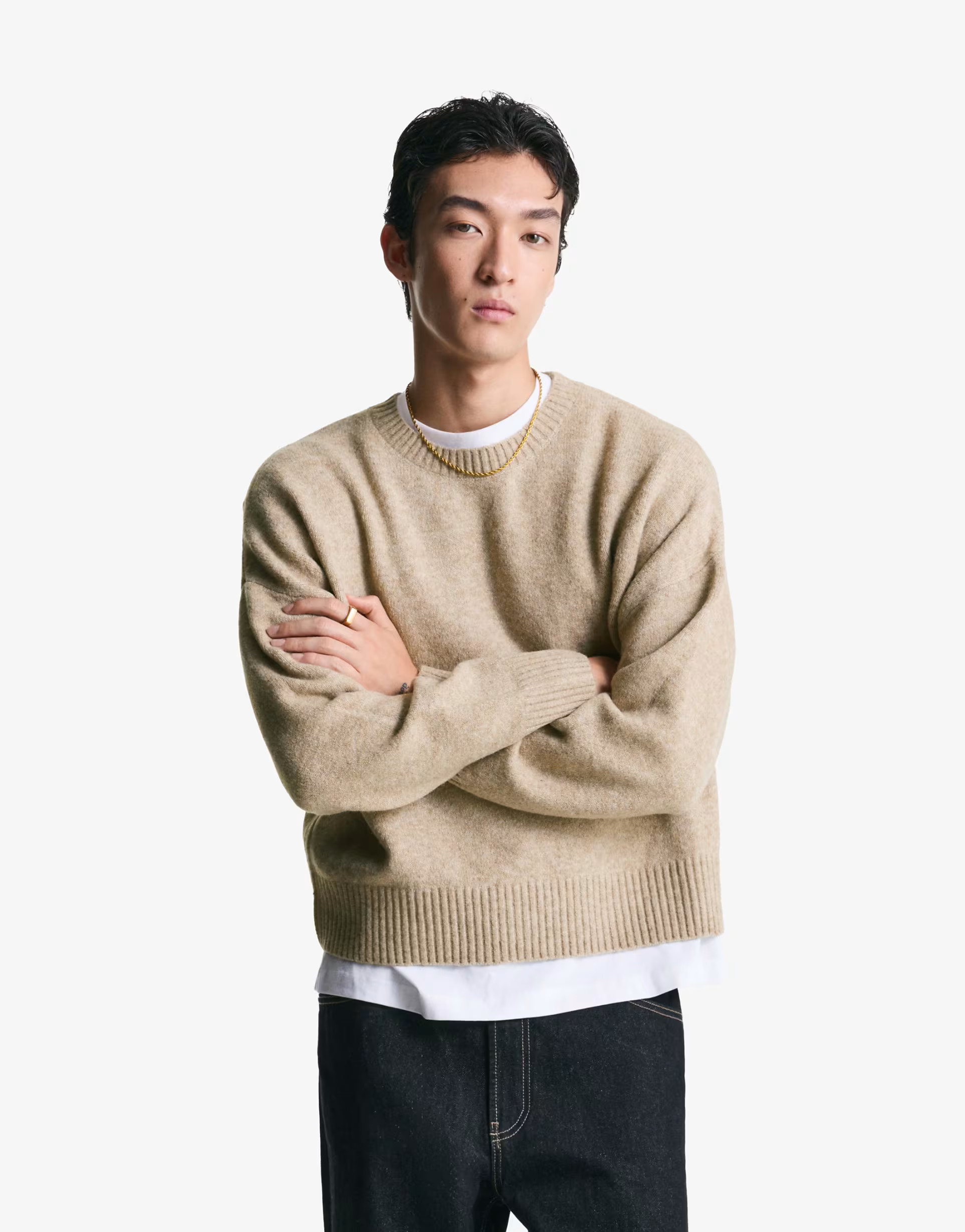 Bershka – Cropped-Pullover in Camel | ASOS | ASOS (Global)