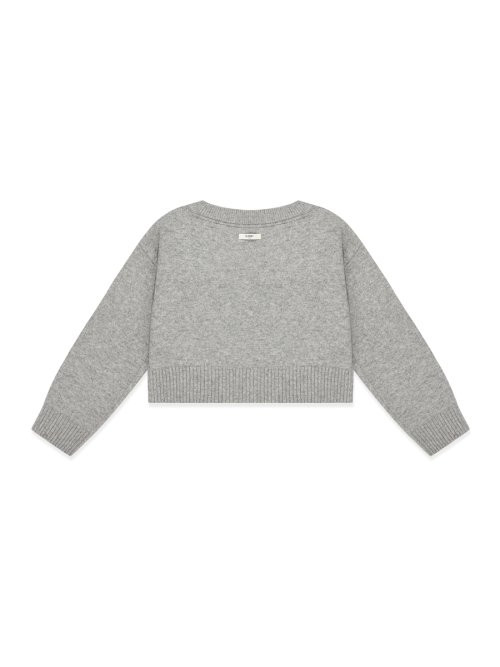 G CLASSIC V-NECK KNIT PULLOVER (GRAY) | Musinsa Global
