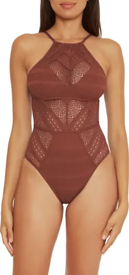 Colorplay High Neck One-Piece Swimsuit | Nordstrom
