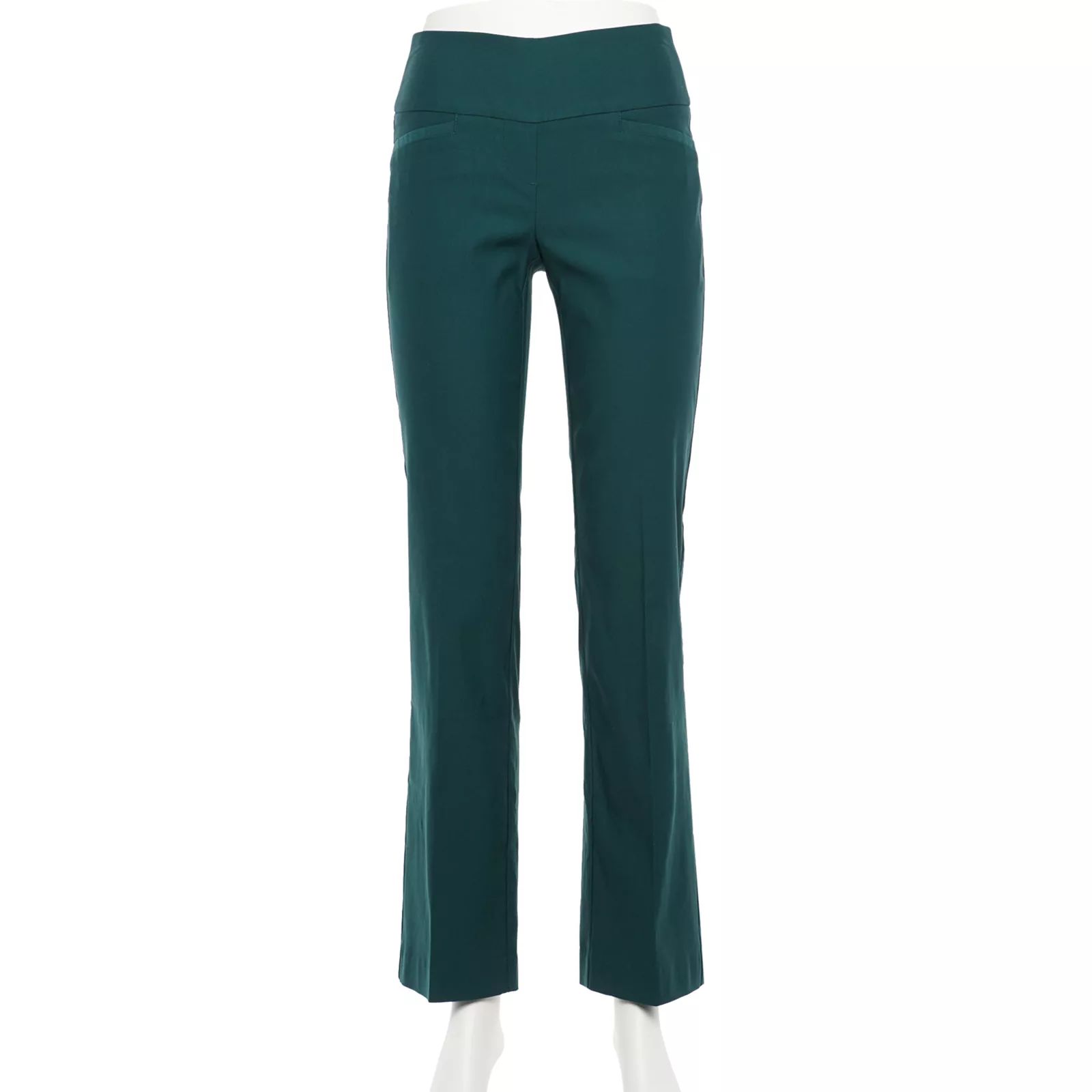 Women's Apt. 9 Tummy Control Millennium Pull-On Bootcut Dress Pants, Size: XXL, Dark Green | Kohl's
