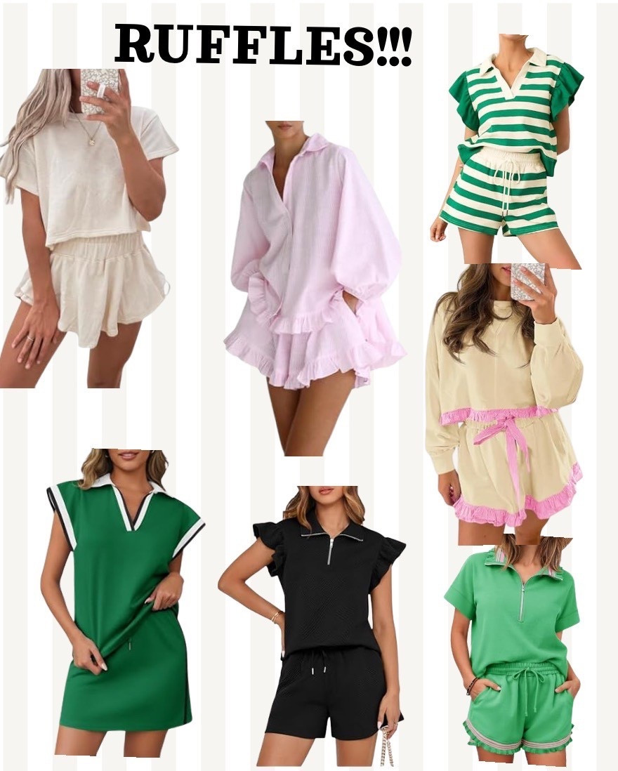 RUFFLES!!!  Who doesn’t love ruffles?!?!  Travel in style and comfort!  Perfect for spring break or summer vacations! 

#LTKBeauty #LTKActive #LTKTravel