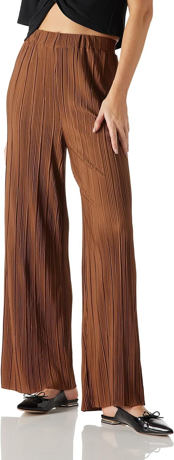 MJORI Womens Palazzo Comfy Long Pants High Elastic Waist Wide Leg Culottes Lightweigh Trousers St... | Amazon (US)