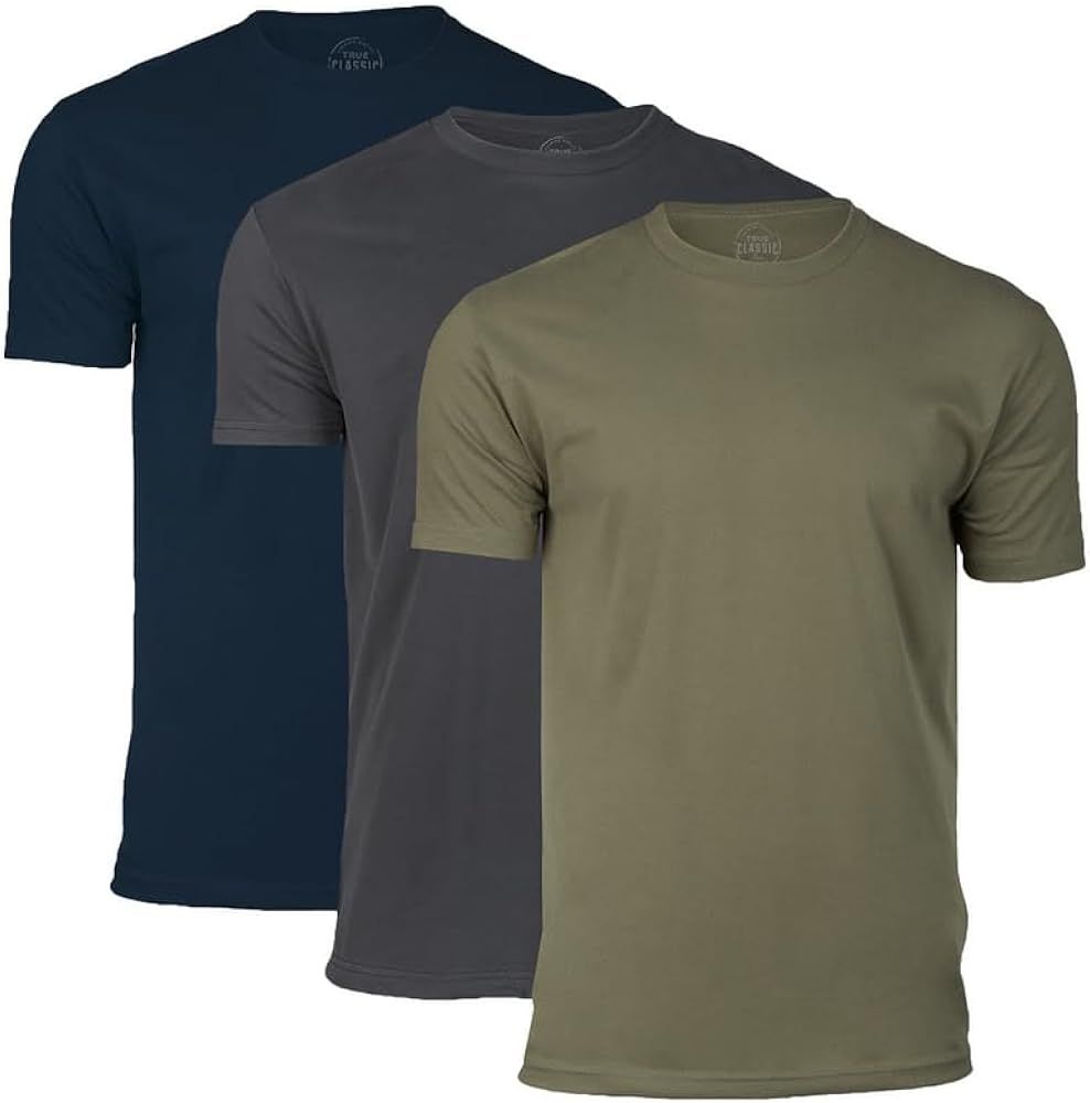 True Classic Tees | 3-Shirt Pack | Premium Fitted Men's T-Shirts | Crew Neck | Amazon (US)