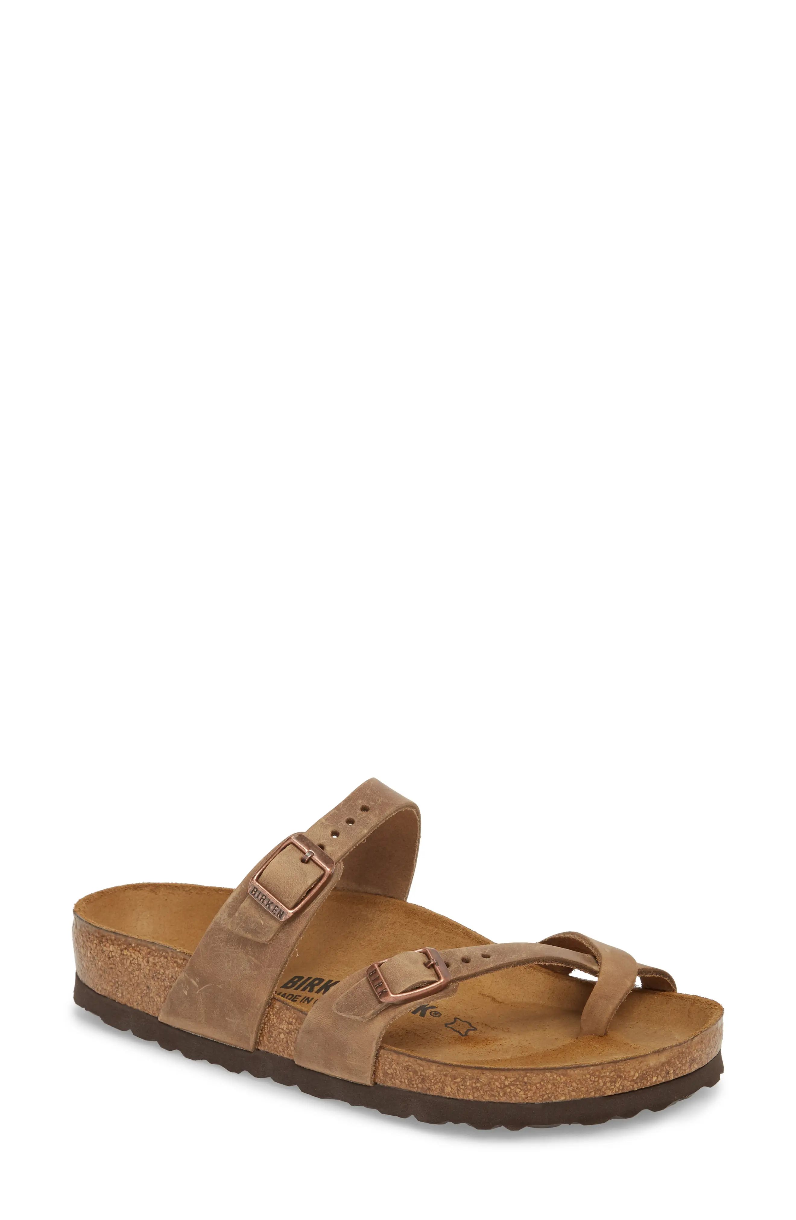 Women's Birkenstock Mayari Slide Sandal, Size 7-7.5US - Brown | Nordstrom