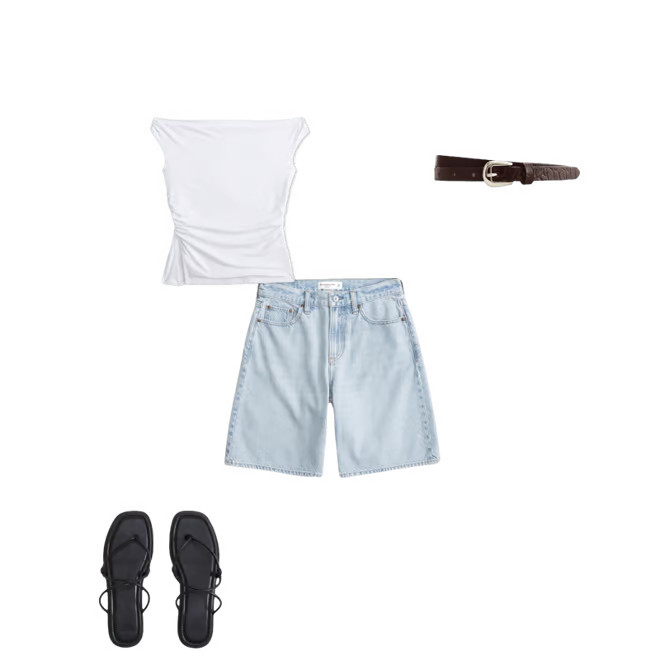 Mid Rise Jort | Abercrombie & Fitch (US)