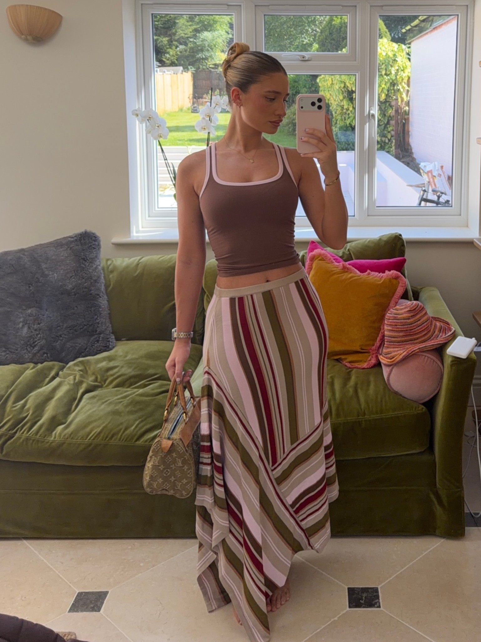 Stripy skirt fit 🌸

#LTKsummer #LTKfestival #LTKuk