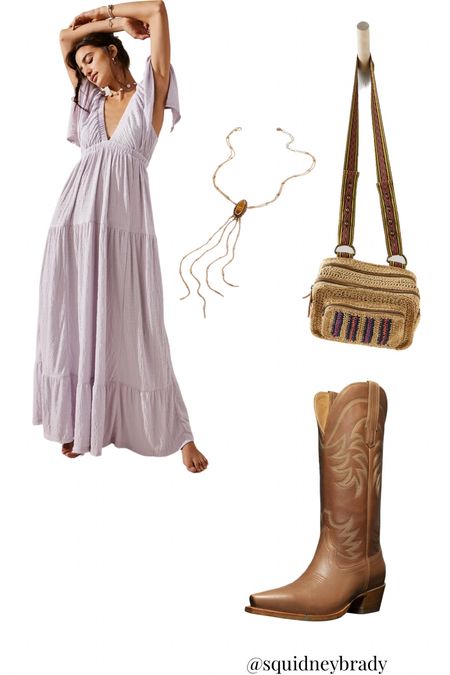 Costal cowgirl, costal cowgirl inspired, spring 2023, summer outfit, concert outfit, free people style, chic and easy style, cowboy boots 

#LTKunder100 #LTKSeasonal #LTKFind