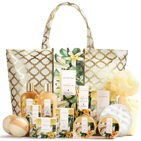 Spa Luxetique Gift Sets for Women - 15 Pcs Vanilla Scent Birthday Christmas Holiday Gifts Bath Ba... | Walmart (US)