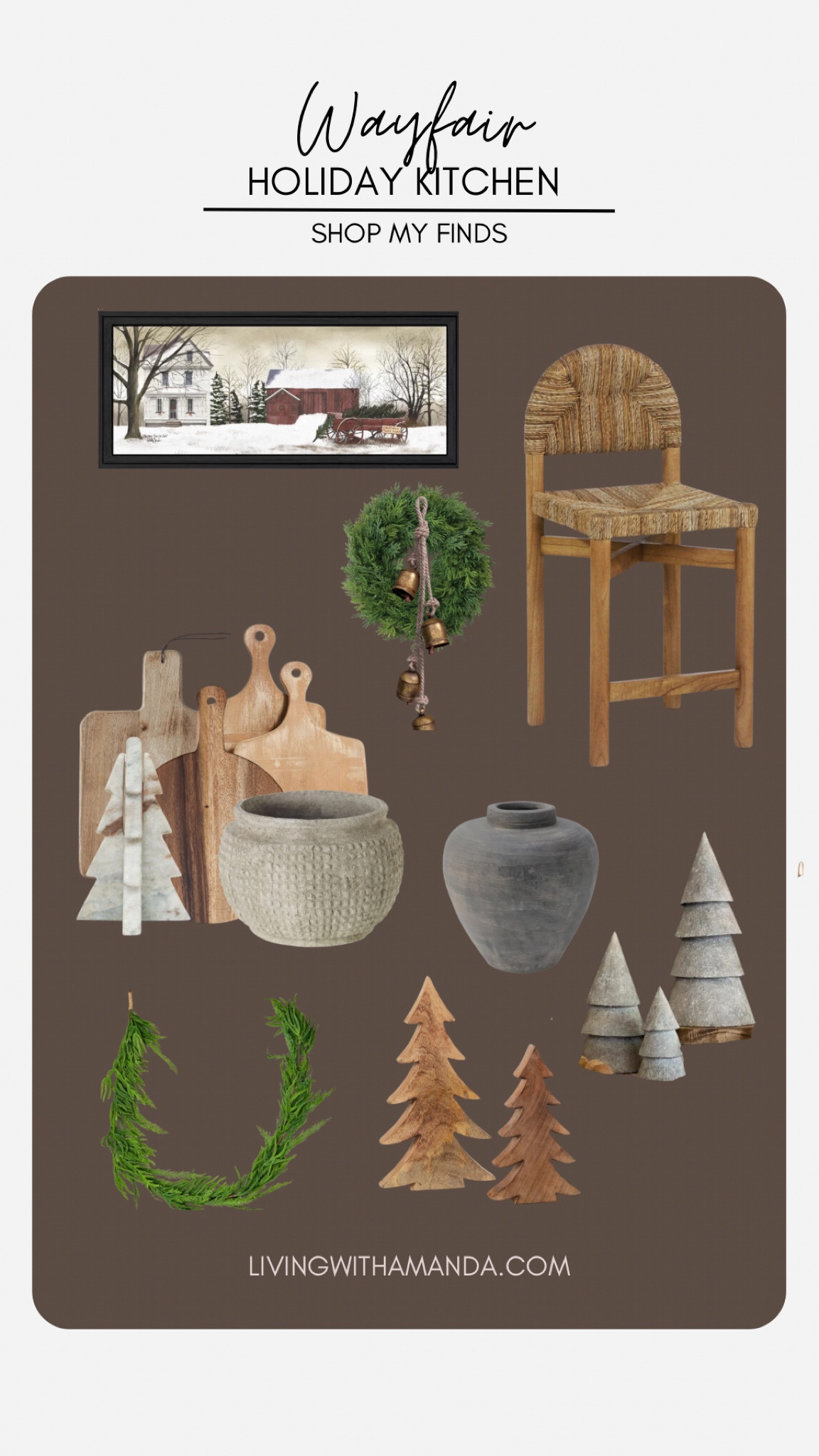 @wayfair has beautiful selections for the holidays. I’ve rounded up some of my favorites to use around the kitchen. I love adding wintry frames photos, table books with a vase or some wooden trees. I like to create a warm and inviting feel for the holidays. 

#christmasdecor #kitchen #holidaydecor #christmaskitchen #wayfair #wayfairpartner #wayfairfinds 


#LTKHoliday #LTKSaleAlert #LTKHome

#LTKHoliday #LTKSeasonal #LTKGiftGuide