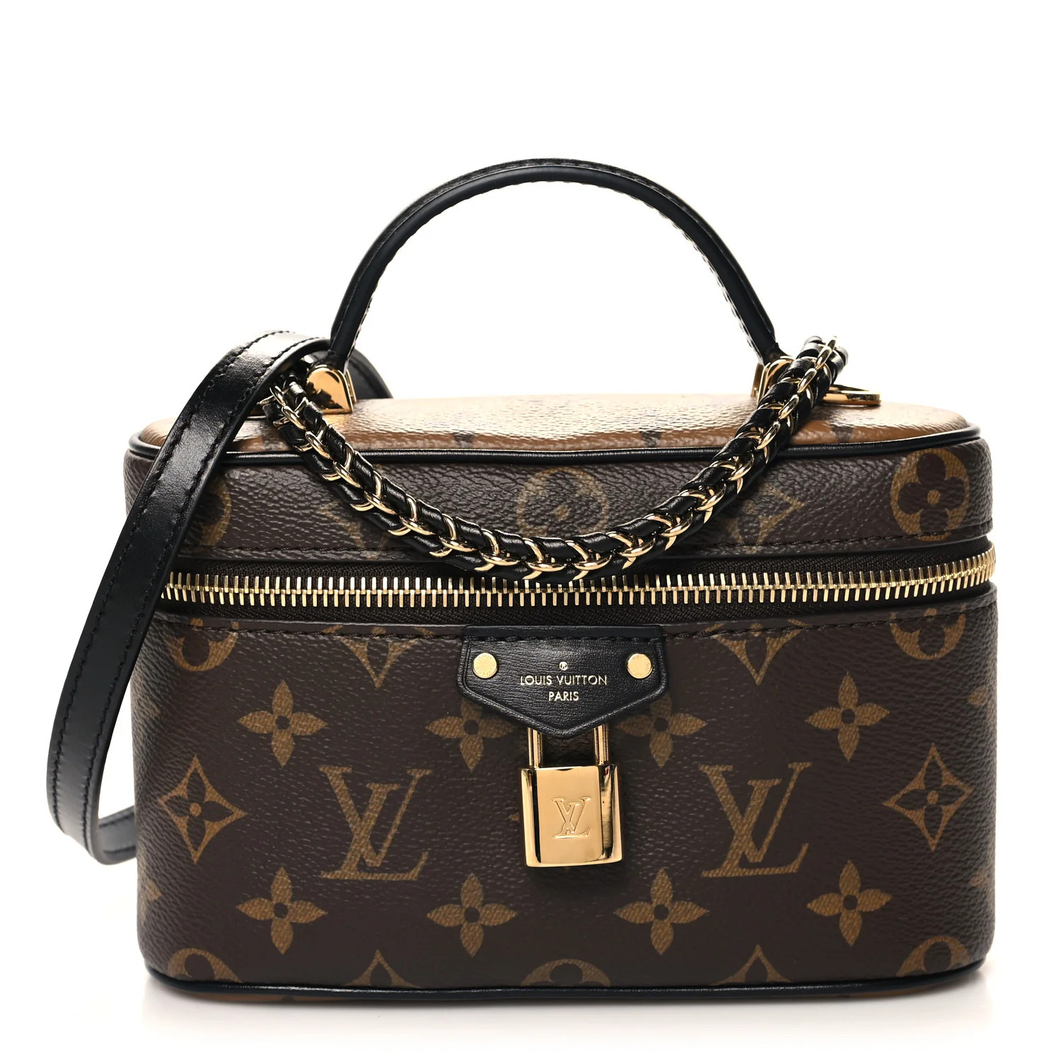 Reverse Monogram Vanity Chain Pouch | FASHIONPHILE (US)