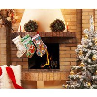 Christmas Stocking With Embroidered Santa Dear Needle Treasures Personalised Stockings Custom Cross Stitch Made To Order | Etsy (US)