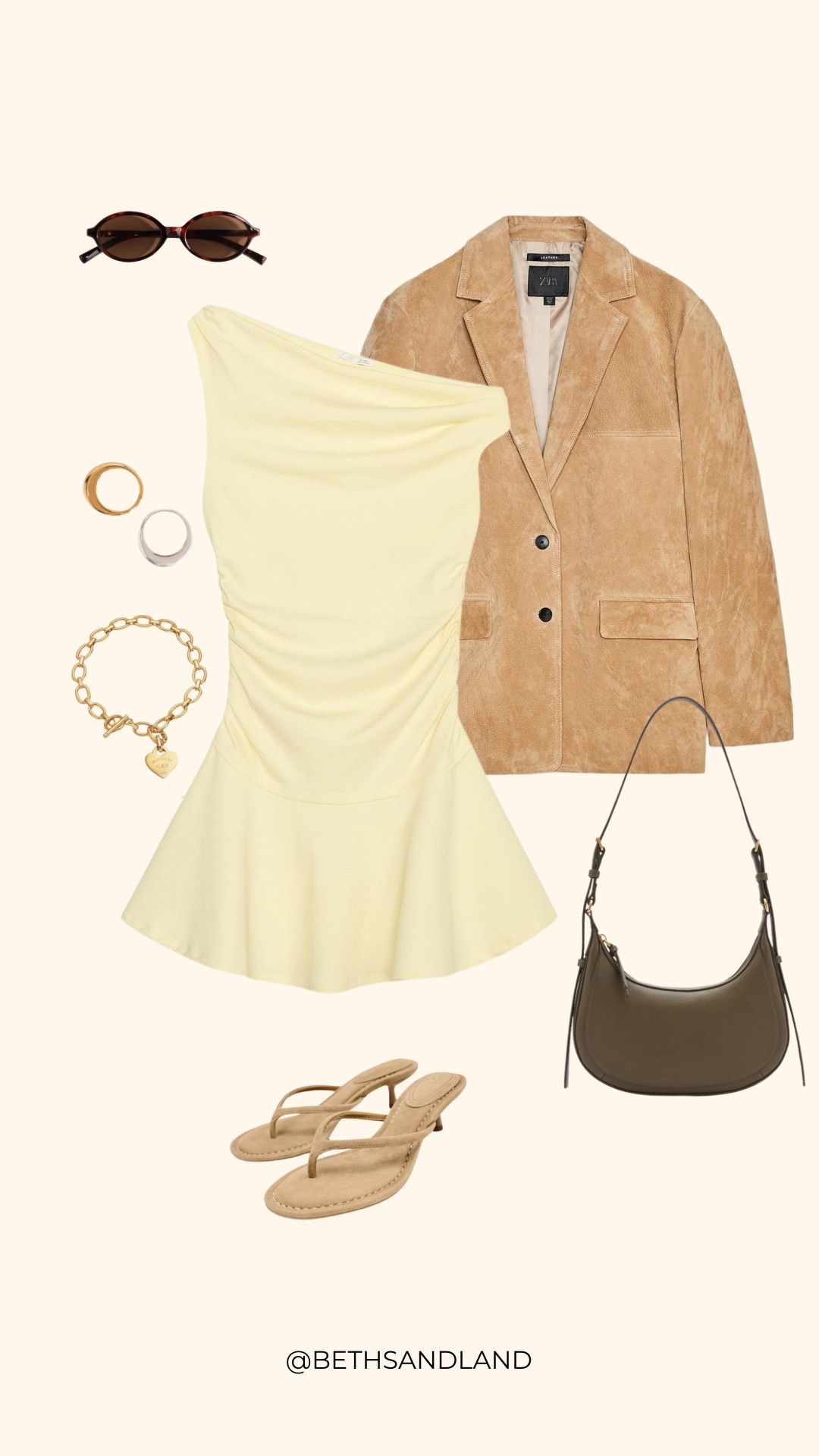 Spring date night summer party wedding guest outfit butter yellow dress Zara suede blazer 

#LTKuk #LTKsummer #LTKeurope