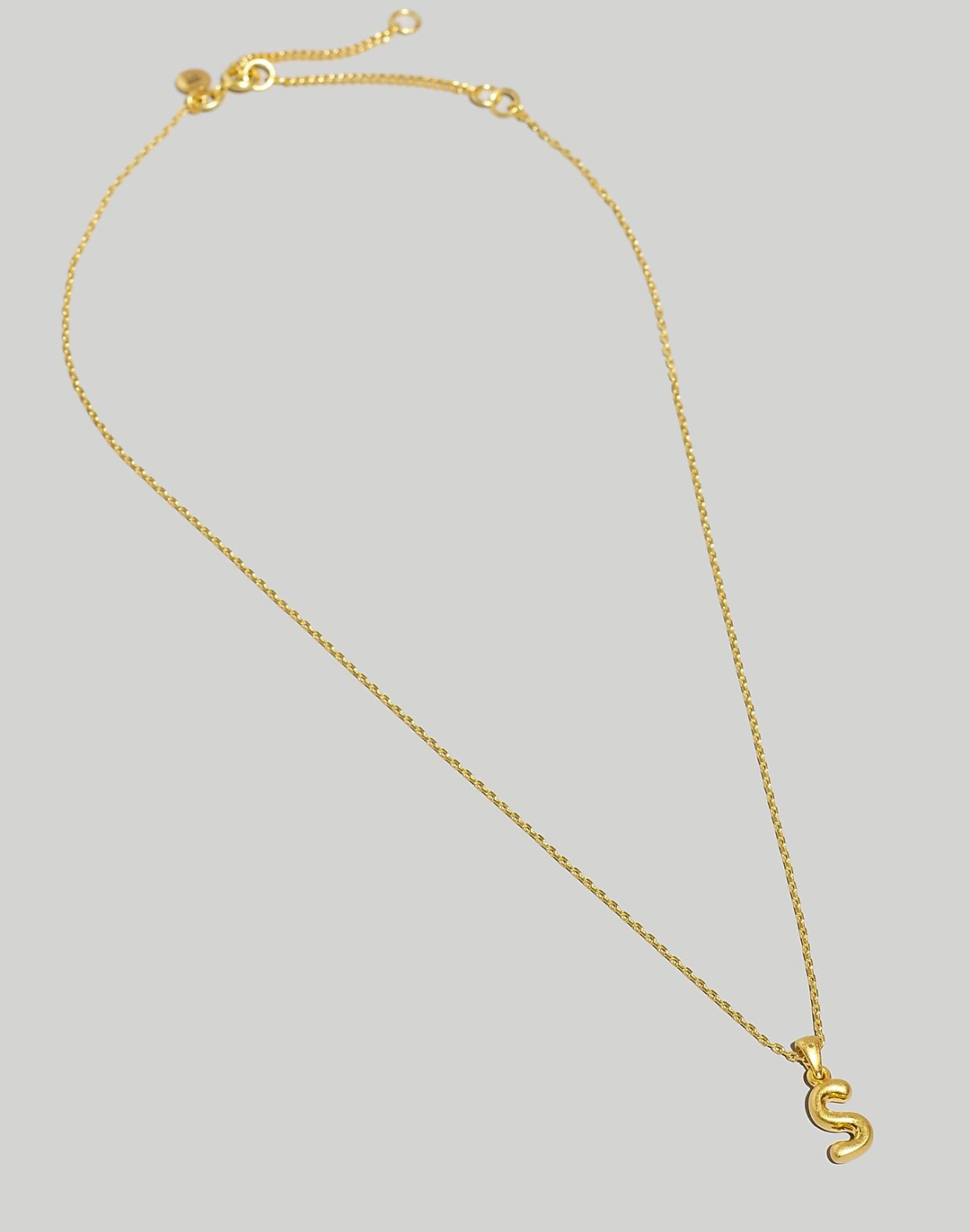 Puffy Letter Pendant Necklace | Madewell