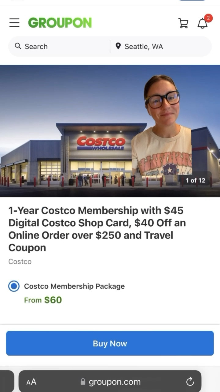 #ad The @Groupon x Costco deal is live right now! 

Groupon and Costco have teamed up for a promotion where new members (and anyone who’s membership expired before March 31 of this year) can sign up for a one-year Costco membership and get:

- A $45 Digital Costco Shop Card - which can be used for purchases at Costco
locations or online
-$40 off an order of $250+ to be used on costco.com
- $100 Digital Costco Shop Card when you purchase a Costco vacation package of $2,500 or
More

I’m linking to the deal here - grab it while you can! 

*Digital Costco Shop Card is not redeemable for cash, except as required by law. Digital Costco Shop Cards are not accepted at Costco Gas Stations, Car Washes, or Food Court Kiosks. Valid only for new members and those whose memberships (Primary and Household) expired prior to March 31, 2023.

#Groupon #Costco #budgetlife #sale #salealert #budgetmom # #costcofinds #costcodeals #costcobuys #dealoftheday #dealhunter.  Deal of the deal. Deal hunter. Sale alert. Deal alert. 


#LTKfamily #LTKFind #LTKover40