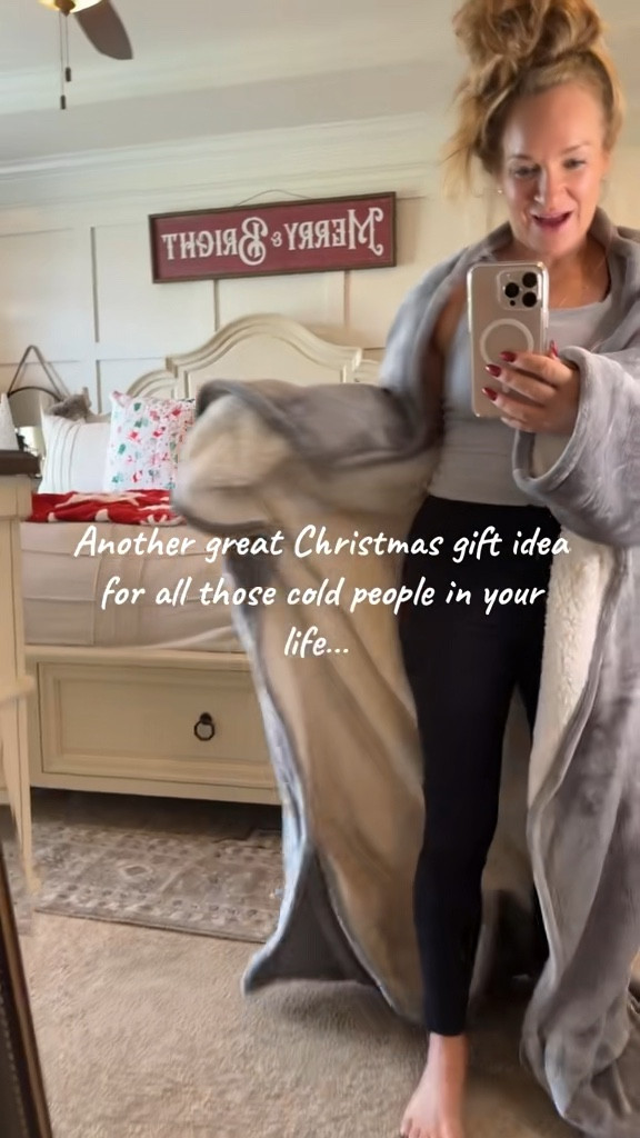 Heated Wearable Blanket. #heatedblanket #blanket #cozy #wearableblanket #giftidea #warm 

#LTKSeasonal #LTKGiftGuide #LTKHome
