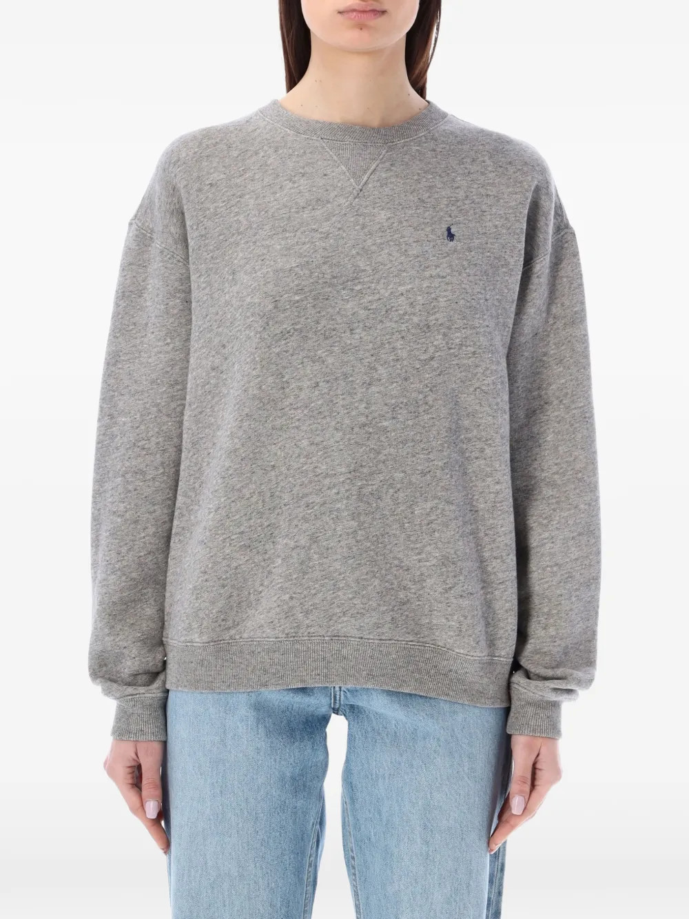 Polo Ralph Lauren crew-neck Sweater | Grey | FARFETCH | Farfetch Global