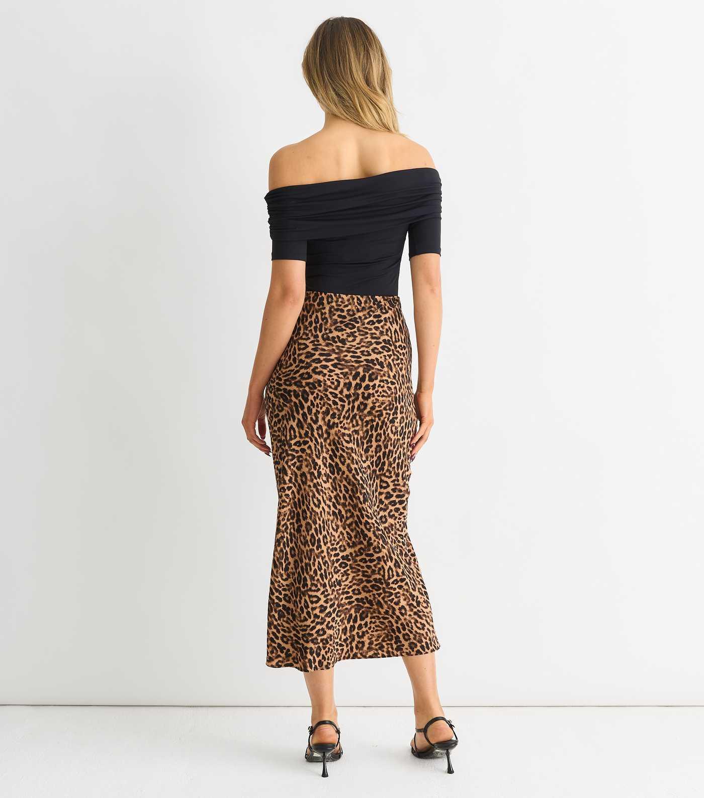 Gini London Light Brown Leopard Print Maxi Skirt | New Look | New Look (UK)