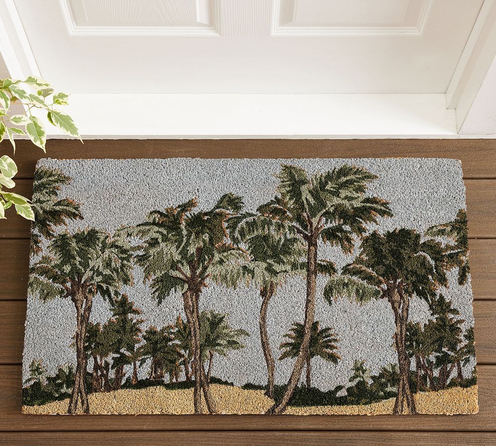 Palm Print Doormat | Pottery Barn (US)