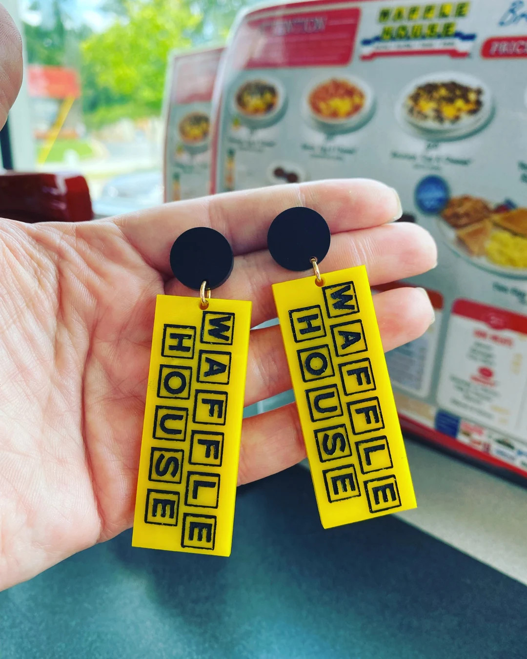 Waffle House Earrings - Etsy | Etsy (US)