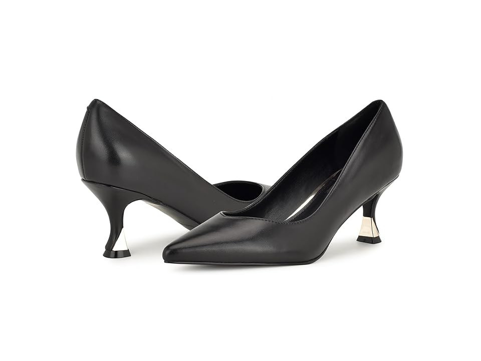 Nine West Ariella High Women's Heels Black Leather : 9 M, Faux Leather | Zappos