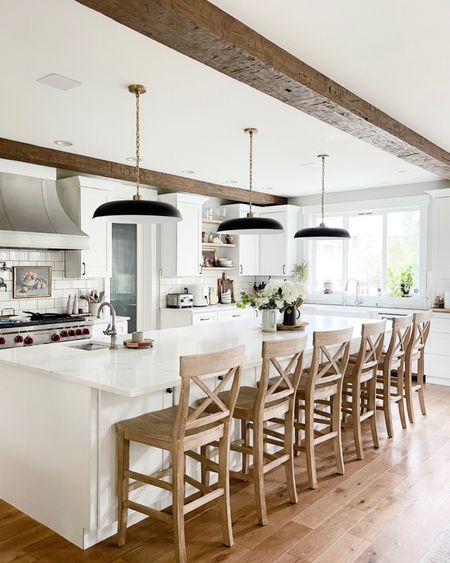 Our modern farmhouse kitchen got an update with these large pendant lights!

#LTKFind #LTKhome #LTKstyletip