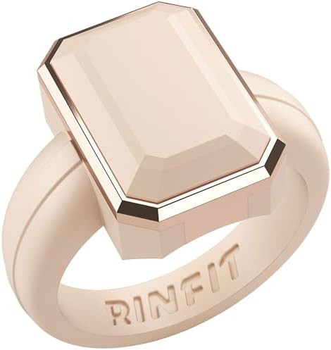 Rinfit Women's Silicone Rings - Anniversary Ring or Promise Ring for Her - Emerald Rubber Wedding... | Amazon (US)