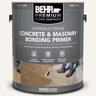 BEHR PREMIUM 1 Gal. Concrete and Masonry Bonding Primer 88001 - The Home Depot | The Home Depot