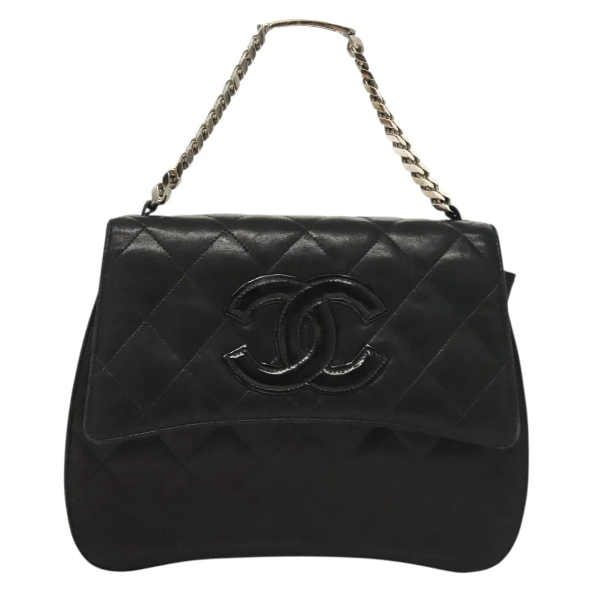Chanel Flap Bag Leather Handbag (Pre-Owned) | Shop Simon