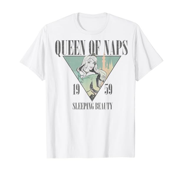 Disney Sleeping Beauty Nap Queen 1959 Graphic T-Shirt T-Shirt | Amazon (US)