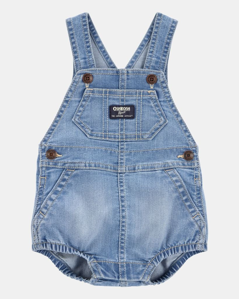 OshKosh B'gosh Baby Denim Bubble Romper 12M Blue | Carter's Inc