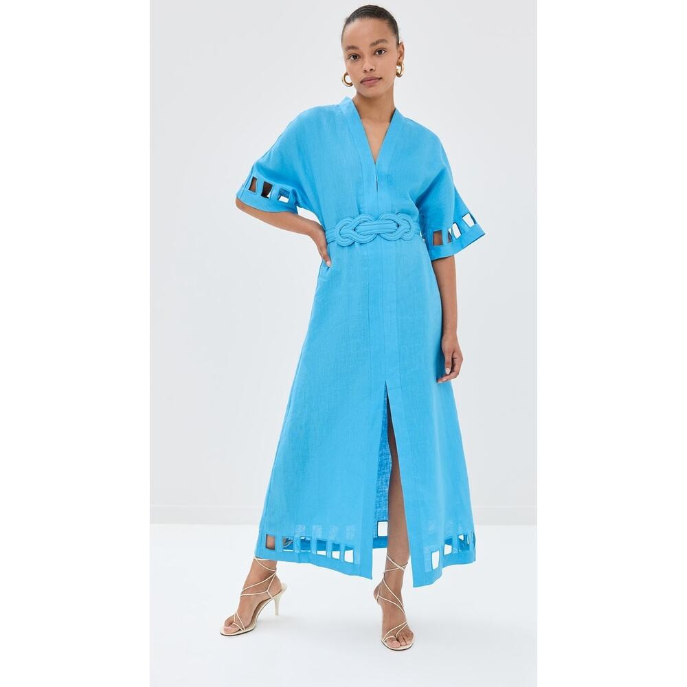 Figue Adalaide Dress Linen Midi Dress | Poshmark