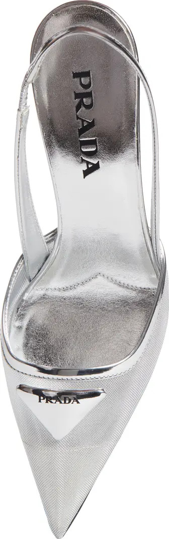 Modellerie Pointed Toe Metallic Mesh Slingback Pump (Women) | Nordstrom