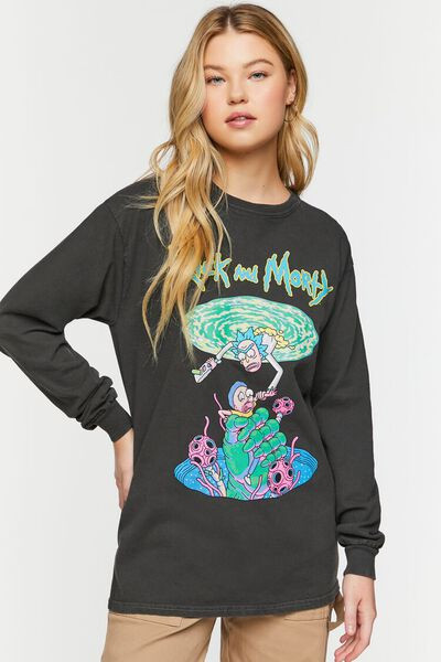 Rick And Morty Graphic Long-Sleeve Tee | Forever 21 | Forever 21 (US)