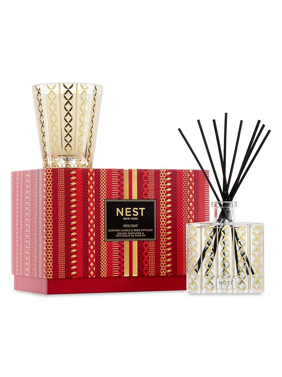 Holiday 2-Piece Scented Candle & Reed Diffuser Set | Saks Fifth Avenue