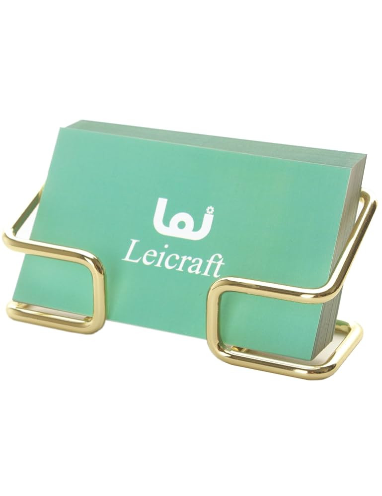 Business Card Holder for Desk, Cute Metal Card Organizers and Office Desk Accessories for Men and... | Amazon (US)