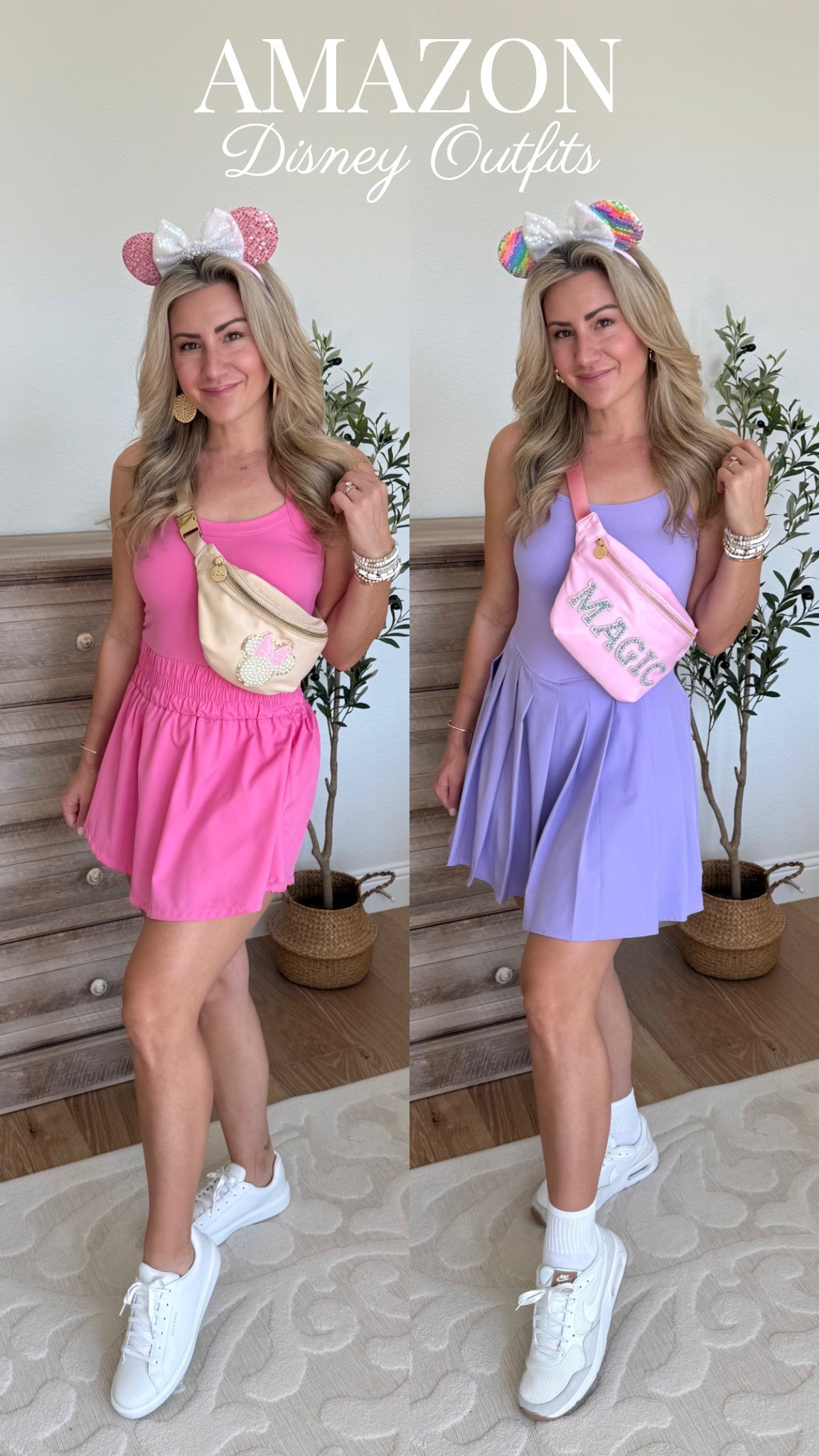 Amazon Disney Outfits 👑✨💗 Cute and comfy athletic dresses with built-in shorts are perfect for hot park days! So easy to throw on and super lightweight! Wearing small in each 🤍

I added pearl patches (Minnie and multicolor ABC letters) to these belt bags - SO easy to peel and stick the patches right onto the bags, no ironing needed!

Sequin Minnie ear headbands come in a TON of colors 🫶🏼 

#disneyoutfits #disneymom #disneymomoutfits #disneystyle #disneyfashion #amazondisneyoutfits #athleticdresses #tennisdresses #tennisskort #amazondresses #athleticwear #comfyoutfits #comfystyle #girlmom #disneybeltbag #disneybag #disneylooks #minnieheadband #funmomoutfits #colorfulstyle #pinkdress #disneyprincess #disneyvacation #disneypacking 



#LTKStyleTip #LTKTravel #LTKFindsUnder50