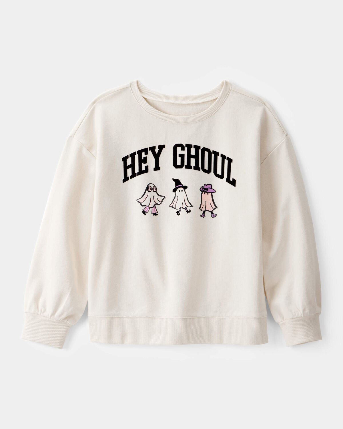 Kid Halloween Hey Ghoul Pullover Sweatshirt - Ivory - Carter's | Carter's | Carter's Inc