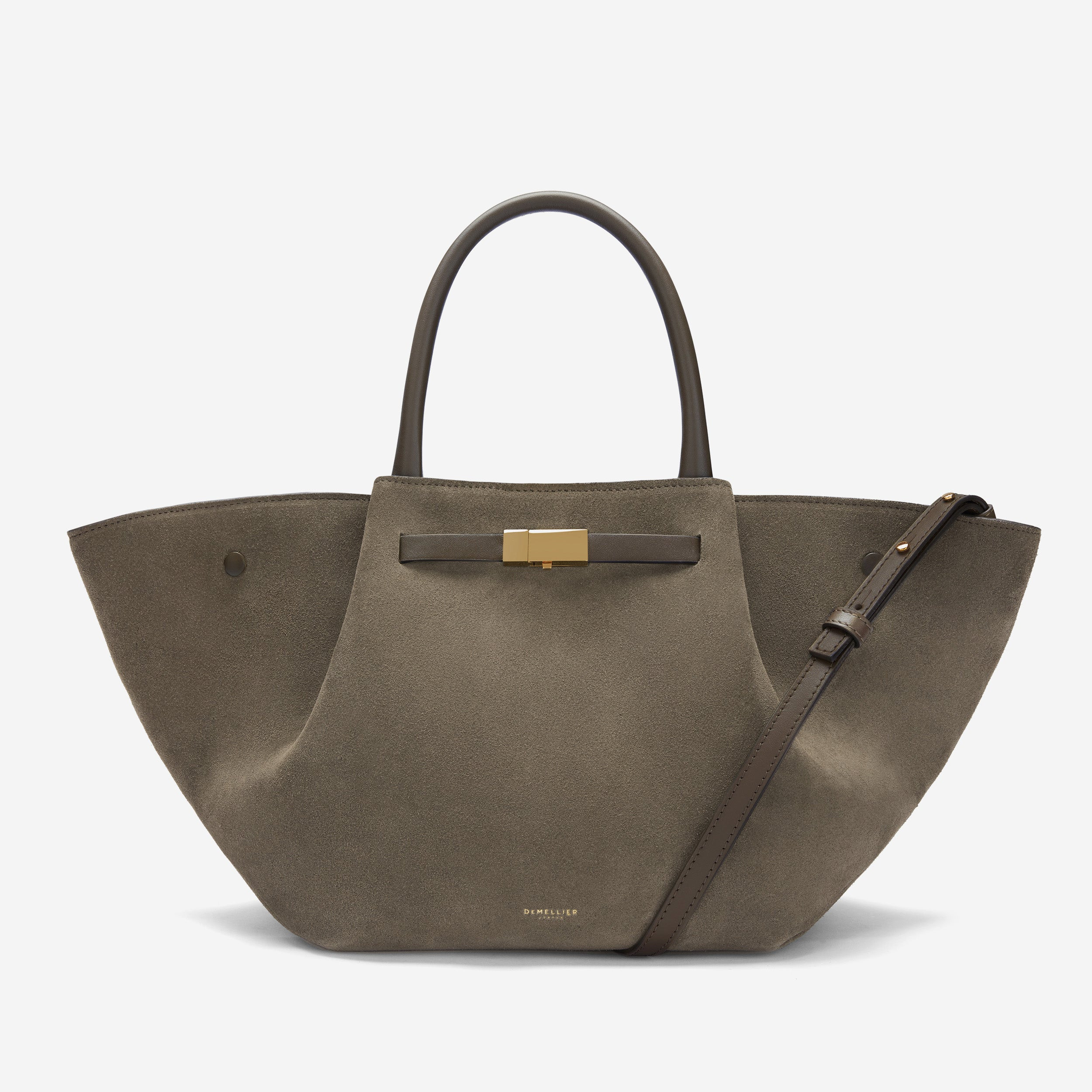 The Midi New York | Deep Olive Suede & Deep Olive Smooth | DeMellier | DeMellier