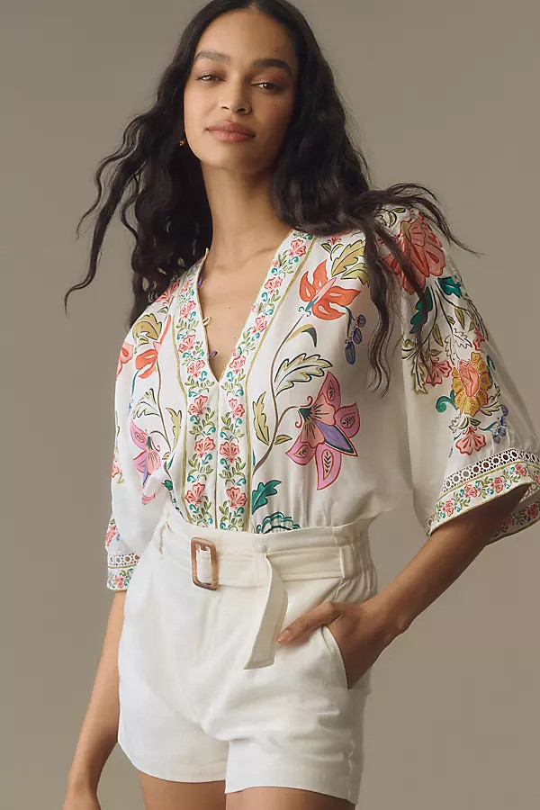 Insects Floral Bodysuit | Anthropologie (US)