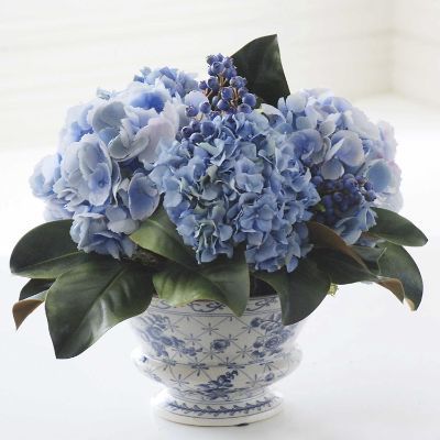 Mixed Hydrangea and Blueberry Chinoiserie | Frontgate | Frontgate