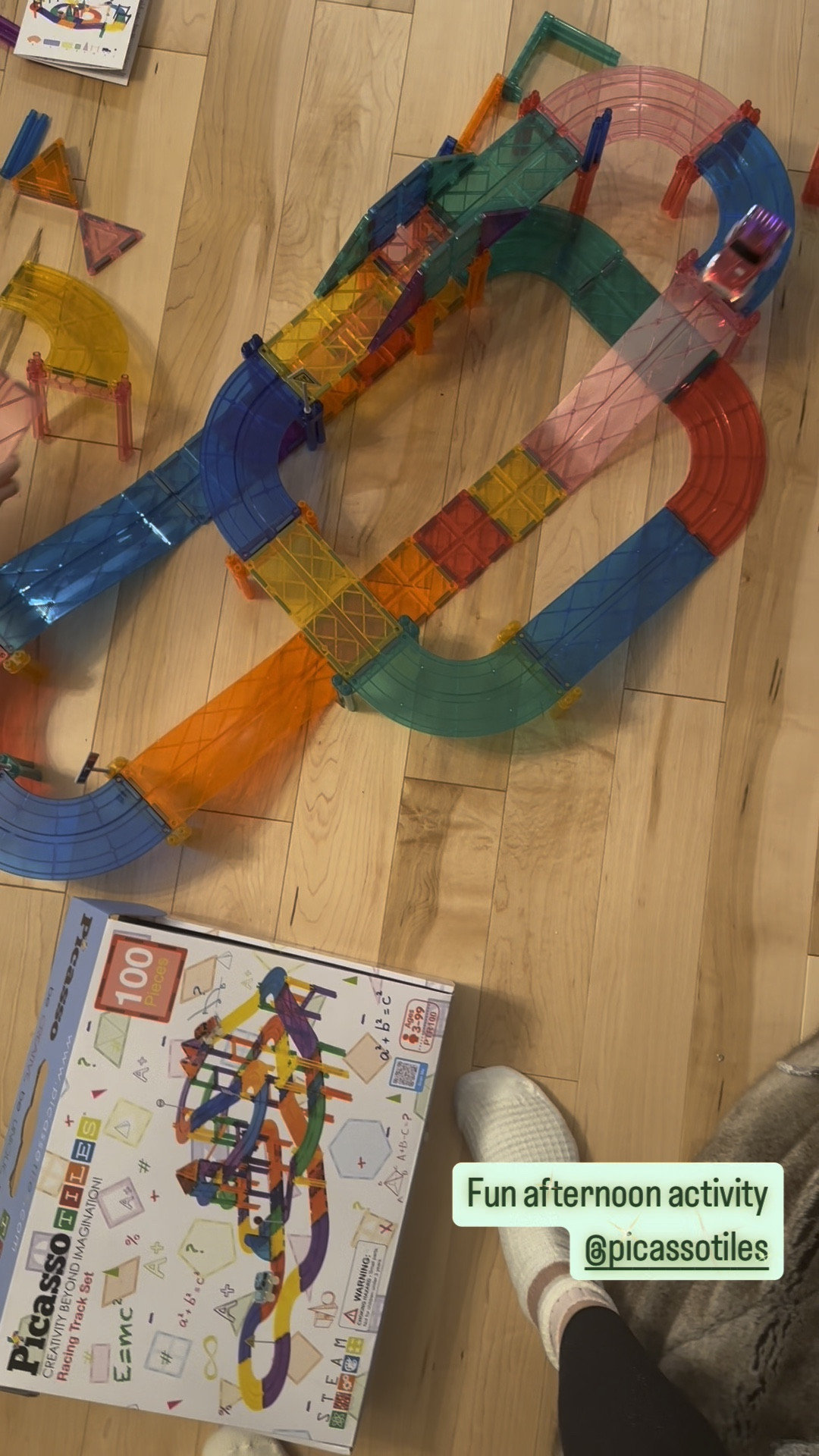 Fun kids winter indoor activity for a post snowman making.
This car track has been a blast with my 2yo & 6yo! 
On sale for 25% off or grab the marble run & race track for under $45! 

#LTKSaleAlert #LTKKids #LTKFamily