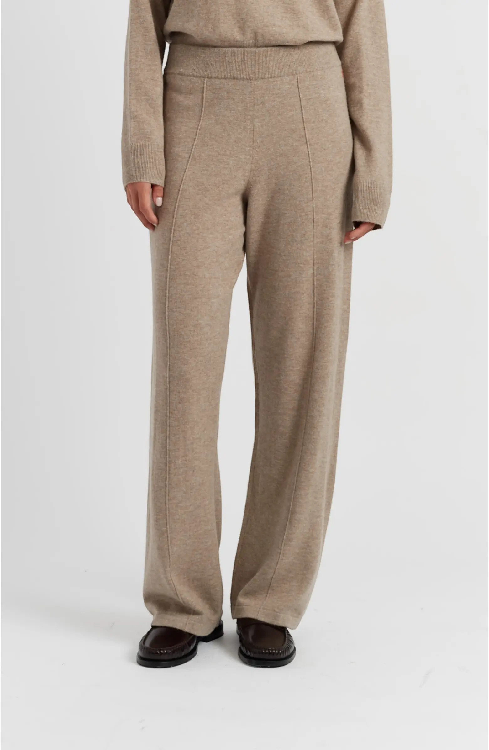 Wool Cashmere Wide Leg Track Pants | Nordstrom