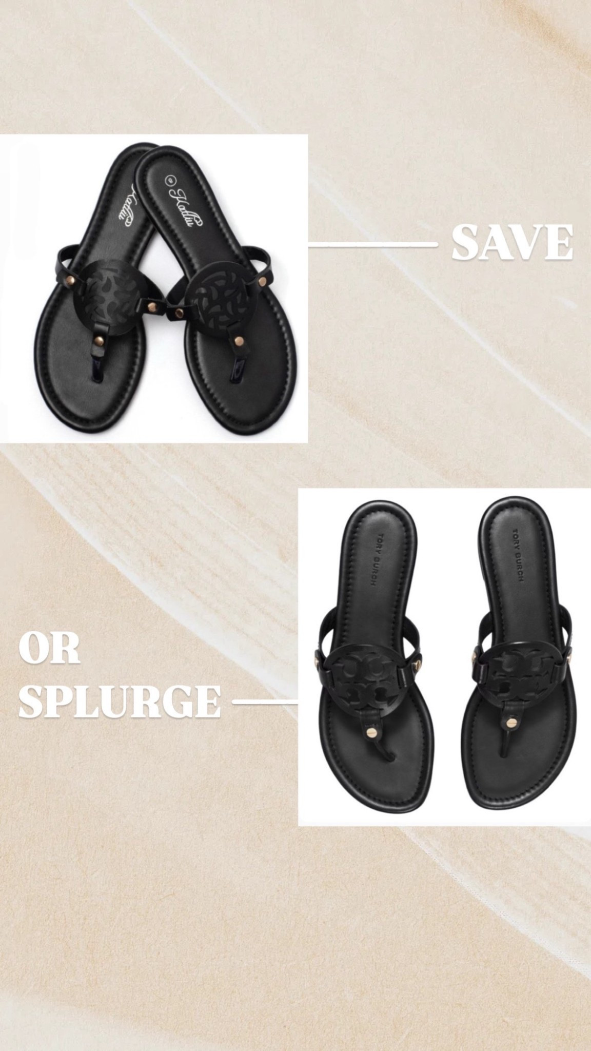 Save or splurge? Amazon look alike of the Tory Burch Miller sandal

#LTKFindsUnder50 #LTKShoeCrush #LTKStyleTip