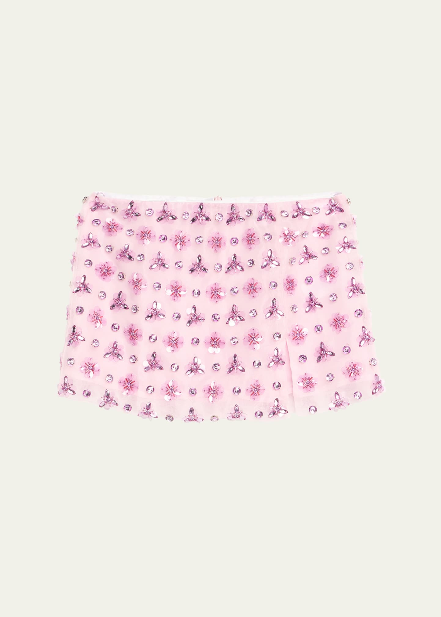 Des Phemmes Beaded Organza Mini Skirt | Bergdorf Goodman