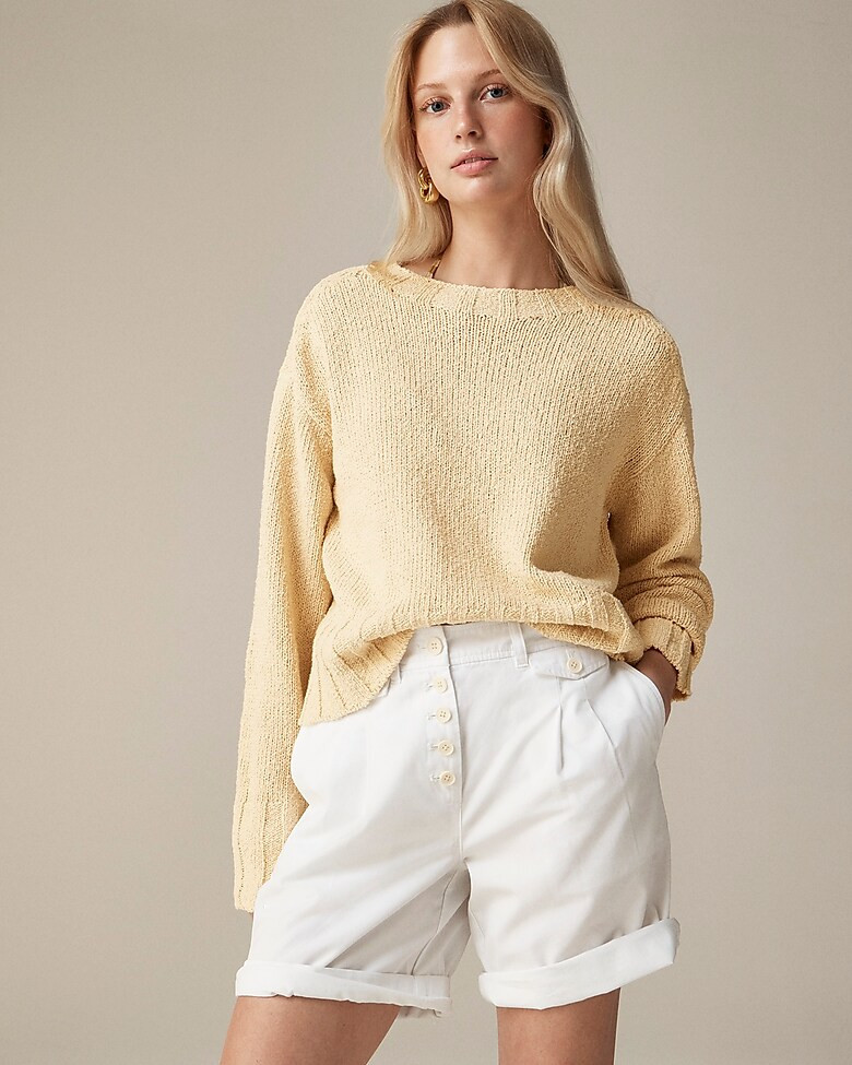 Relaxed crewneck beach sweater | J. Crew US