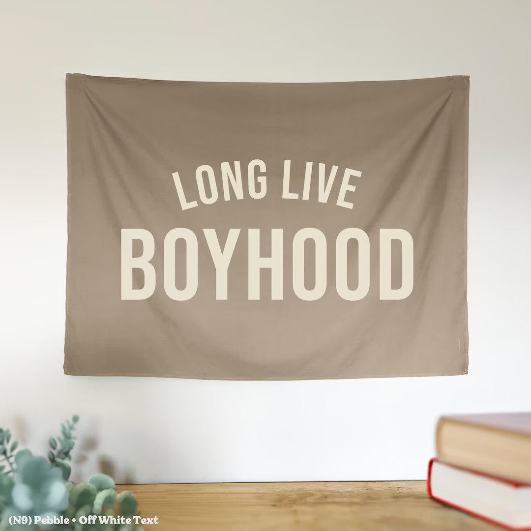 Long Live Boyhood Banner Flag, Custom Wall Banner, Boys Room Decor, Flag Wall Art, Kids & Baby Ro... | Etsy (US)
